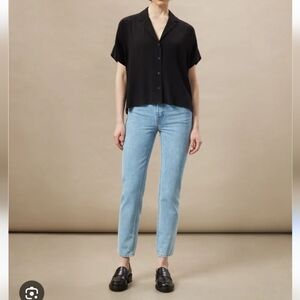 Frank and Oak women's two tone straight jeans size 26